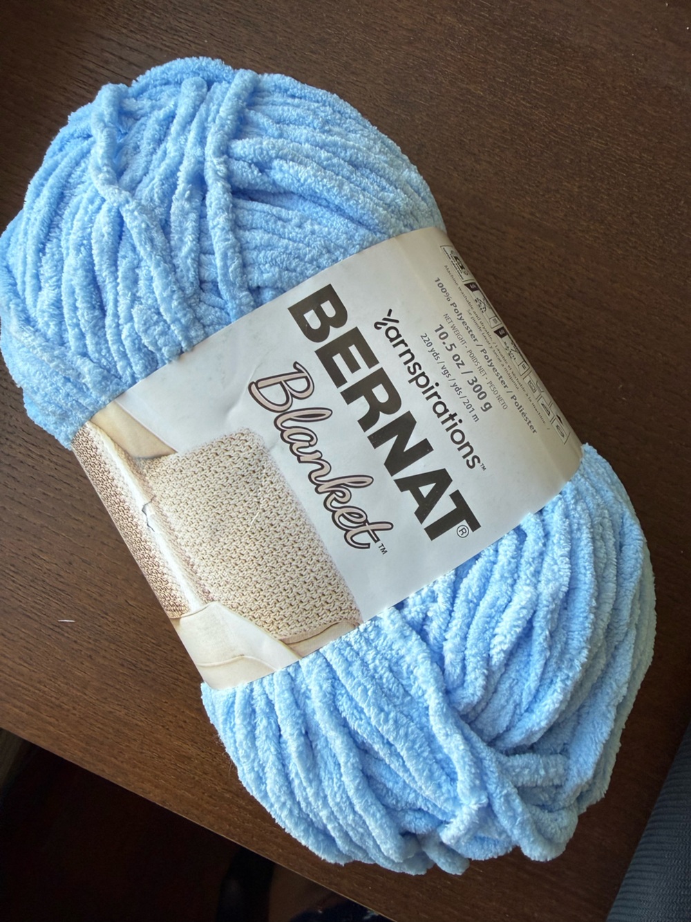 Bernat Blanket Plush Yarn - Paisley Blue